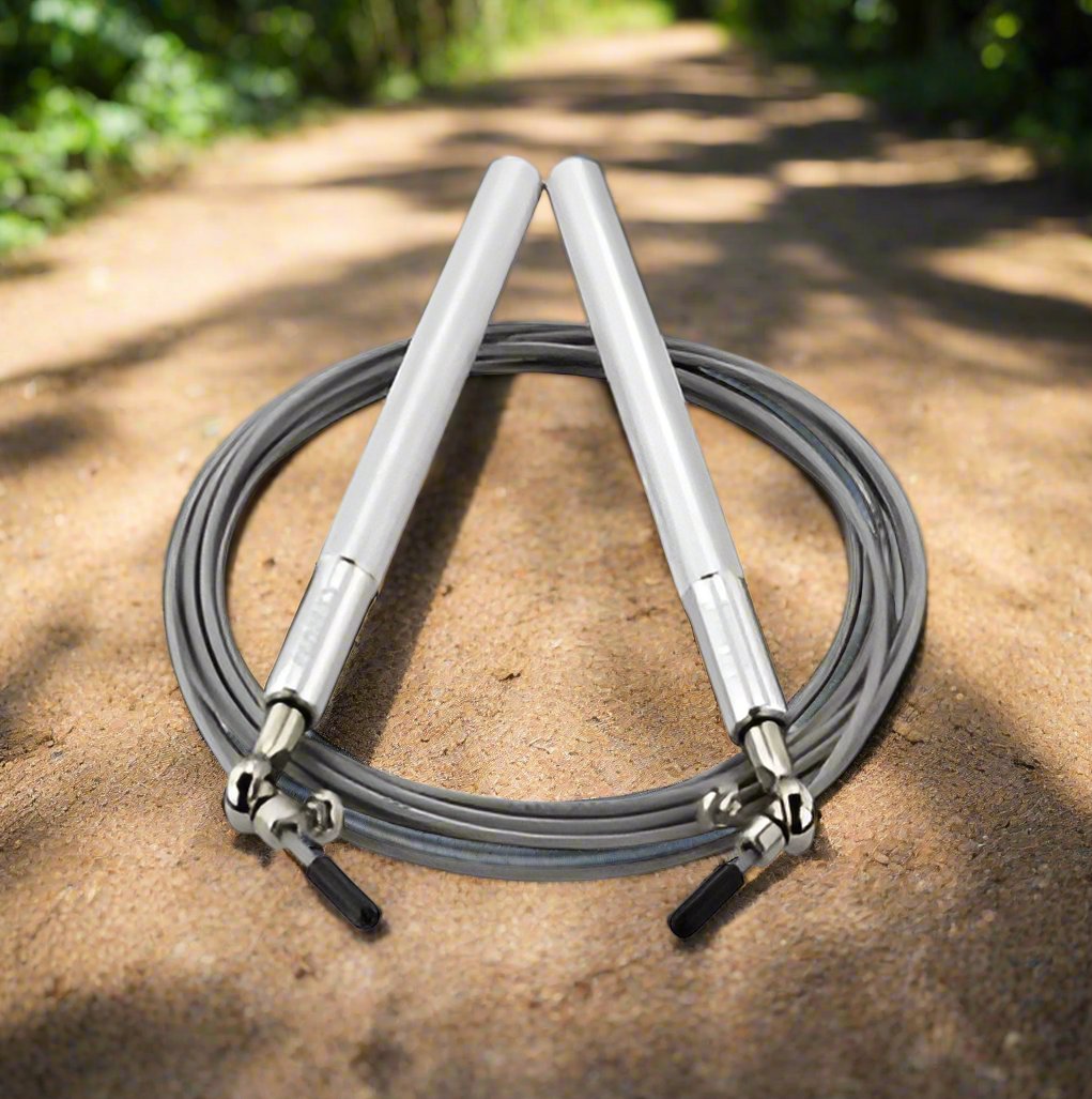 Jungle Fit CrossFit Speed Jump Rope – Professional Skipping Rope for MMA, Boxing, & Fitness with Carrying Bag & Spare Cable