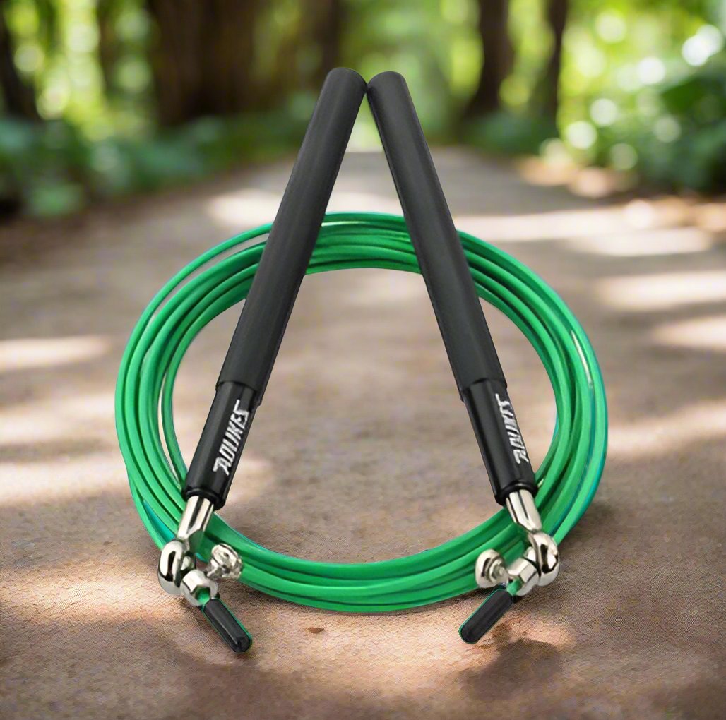 Jungle Fit CrossFit Speed Jump Rope – Professional Skipping Rope for MMA, Boxing, & Fitness with Carrying Bag & Spare Cable