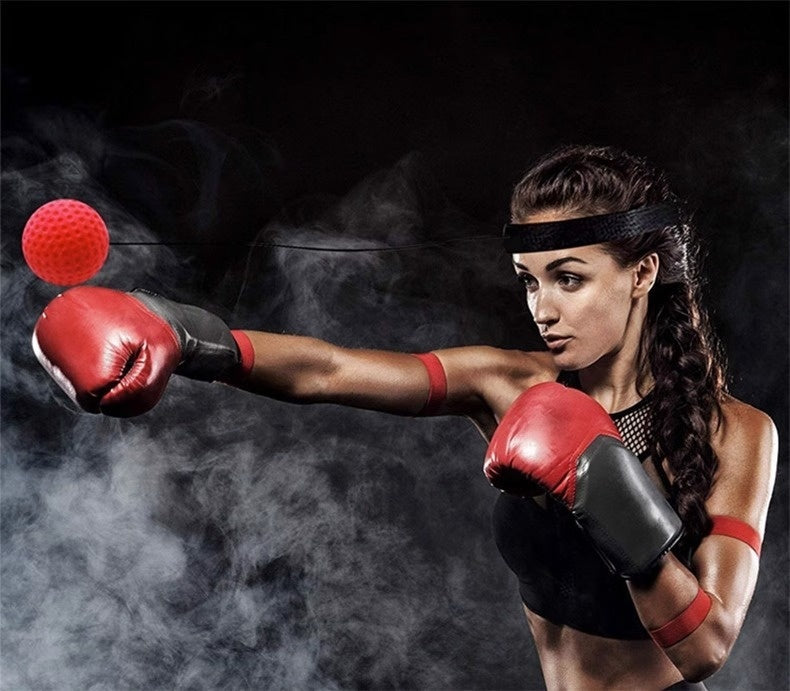 Jungle Fit Head-Mounted Boxing Reaction Training Ball – Improve Speed & Reflexes