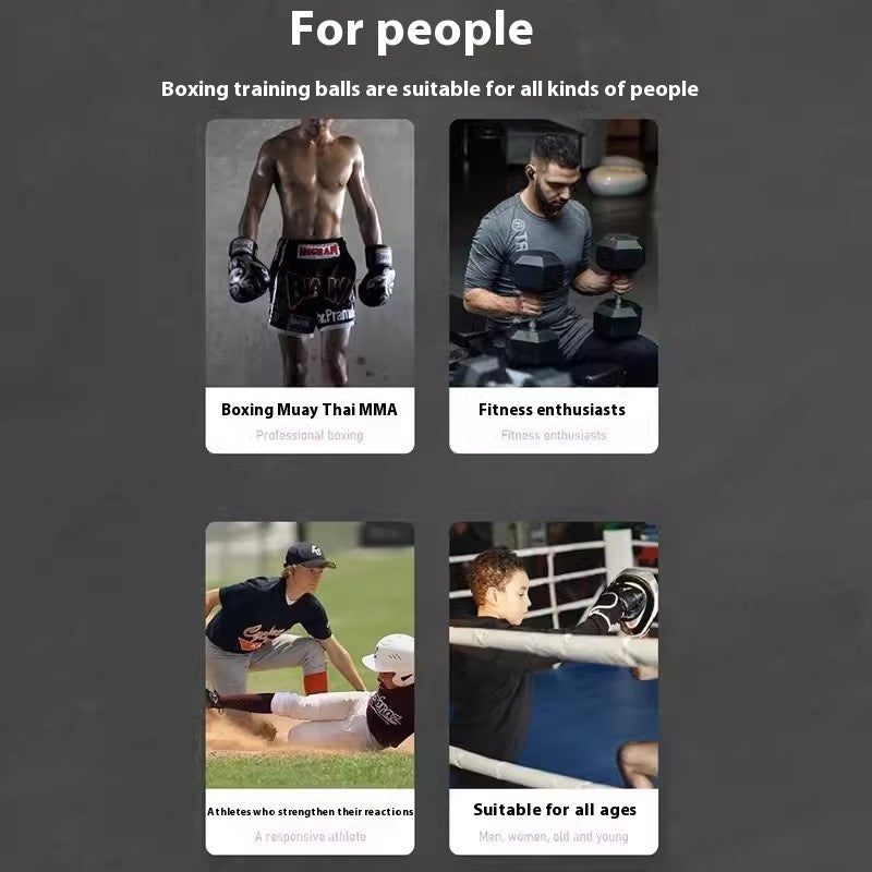 Jungle Fit Head-Mounted Boxing Reaction Training Ball – Improve Speed & Reflexes