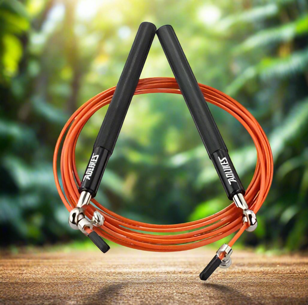 Jungle Fit CrossFit Speed Jump Rope – Professional Skipping Rope for MMA, Boxing, & Fitness with Carrying Bag & Spare Cable