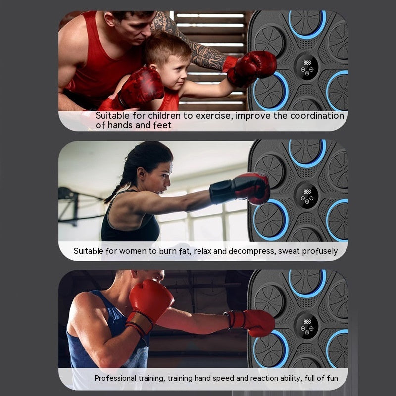 Jungle Fit Music-Synchronized Boxing Target Wall – Interactive Fitness Training Equipment